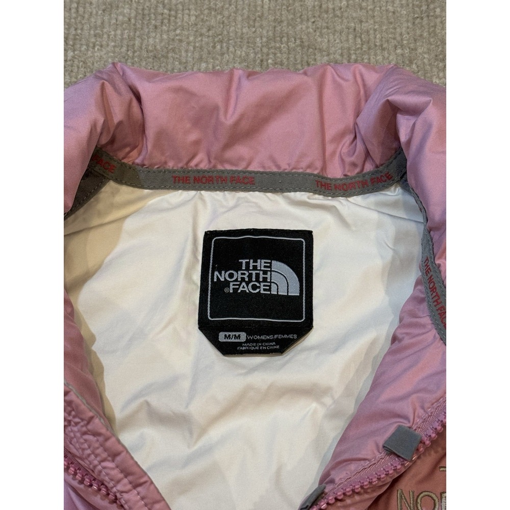 The North Face Women's Goose Down Quilted Puffer Jacket Medium Pink - Picture 3 of 8